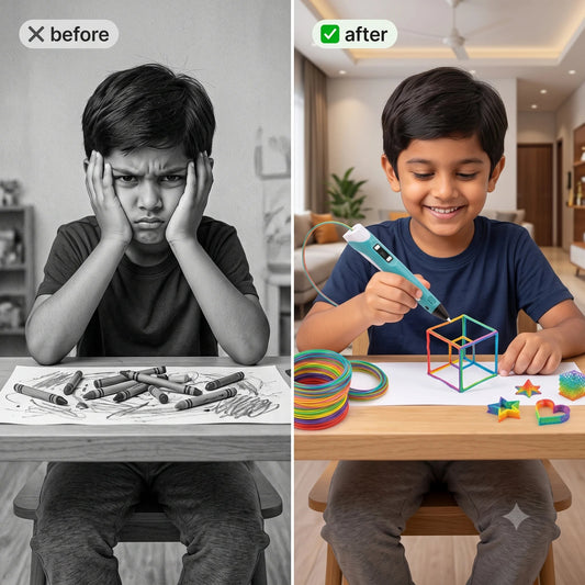 LittleCraft™ - 3D Pen | Easy Loading | Comfy Grip | LCD Display