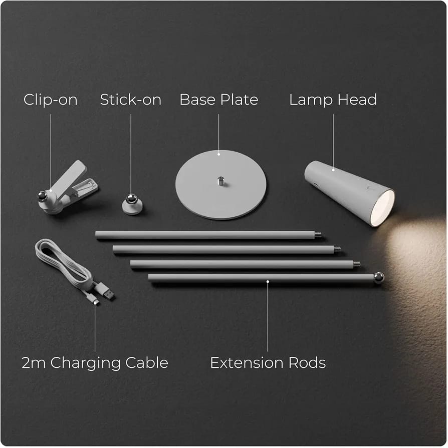 5-in-1 Smart LED Study Lamp | Desk & Floor Lighting