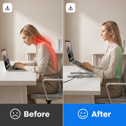 8-in-1 Laptop Docking Station Stand – More Ports, Less Clutter