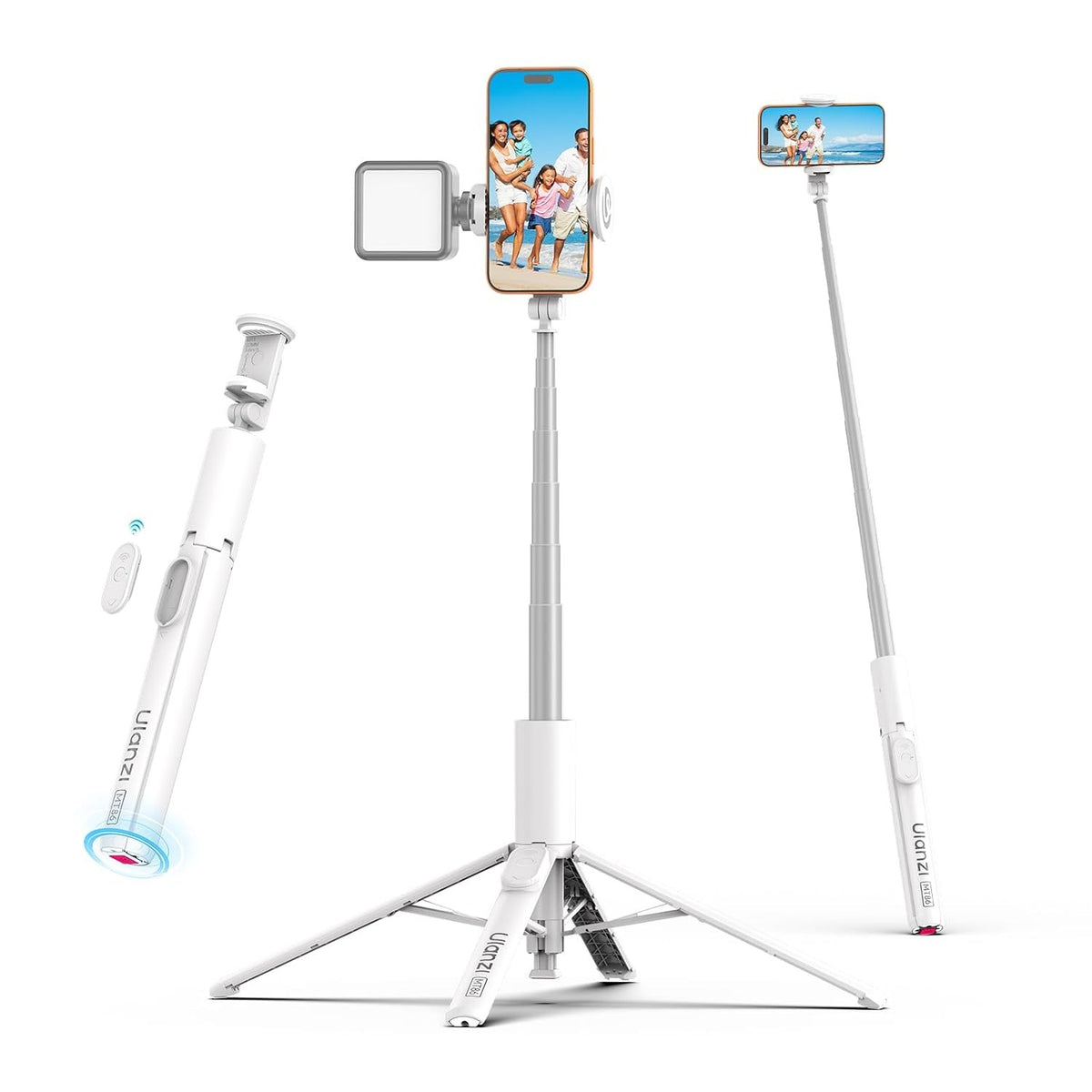 Automatic Selfie Stick Tripod 60" with Wireless Remote | Adjustable Phone Stand for Selfie, Vlogging, Reels & Travel